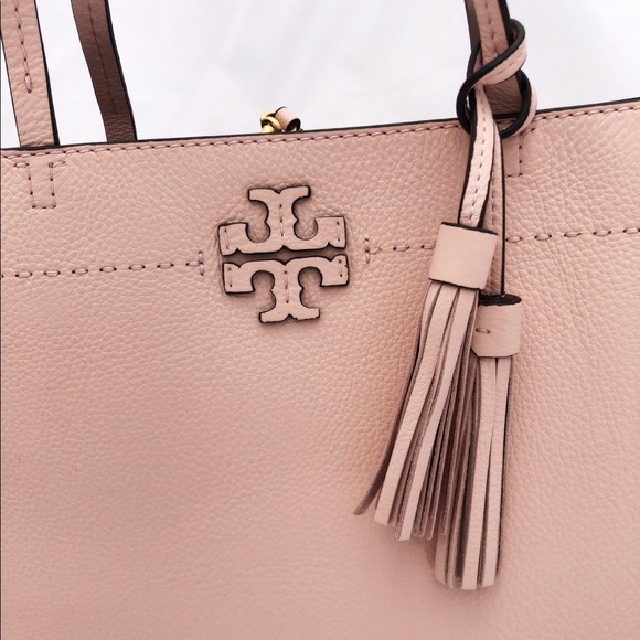 Gaby’sBags👜💕-Tory Burch  Leather Large Tote Pink - Picture 6 of 7